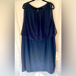 Lace top black dress size 20W